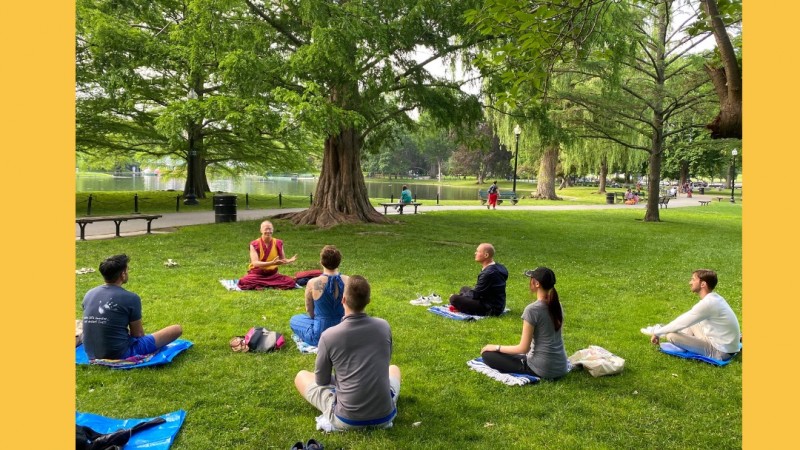 Free outdoor meditation @ Boston Public Garden